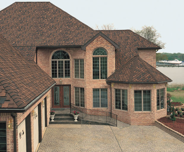 Гибкая черепица рядовая ROOFSHIELD МОДЕРН ФЕМЕЛИ коричневый с оттенением