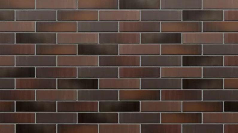 КИРПИЧ ВКЗ БАВАРСКАЯ КЛАДКА С ФЛЕШ ОБЖИГОМ ГРАФИТ ГЛАДКИЙ 1NF